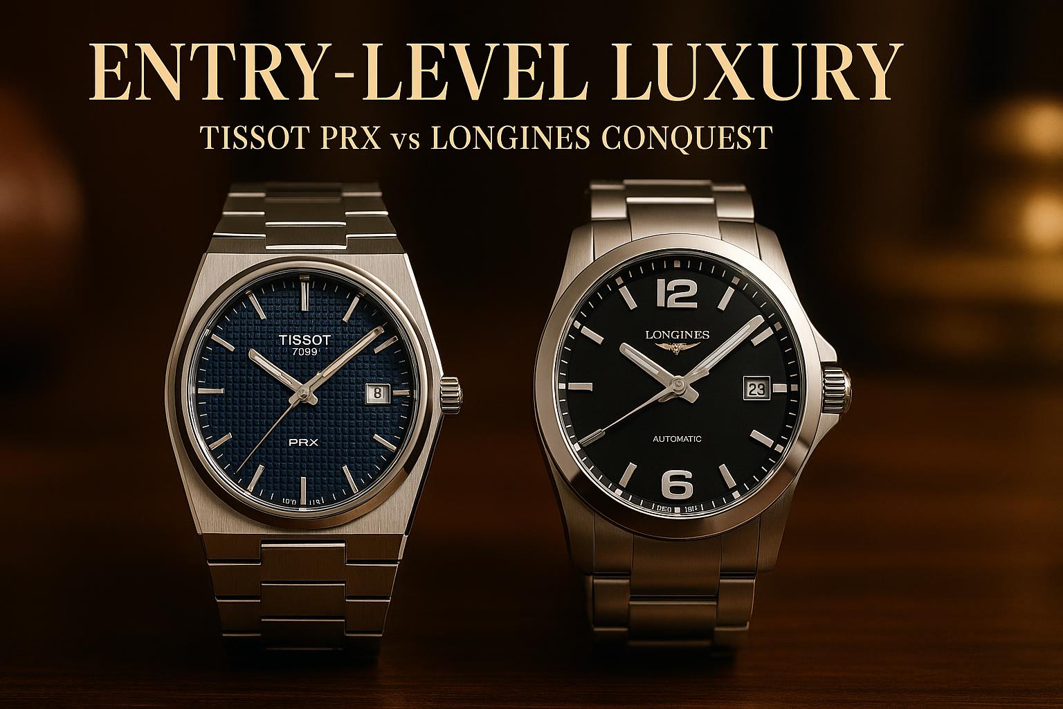 Entry-Level Luxury: Tissot PRX vs Longines Conquest